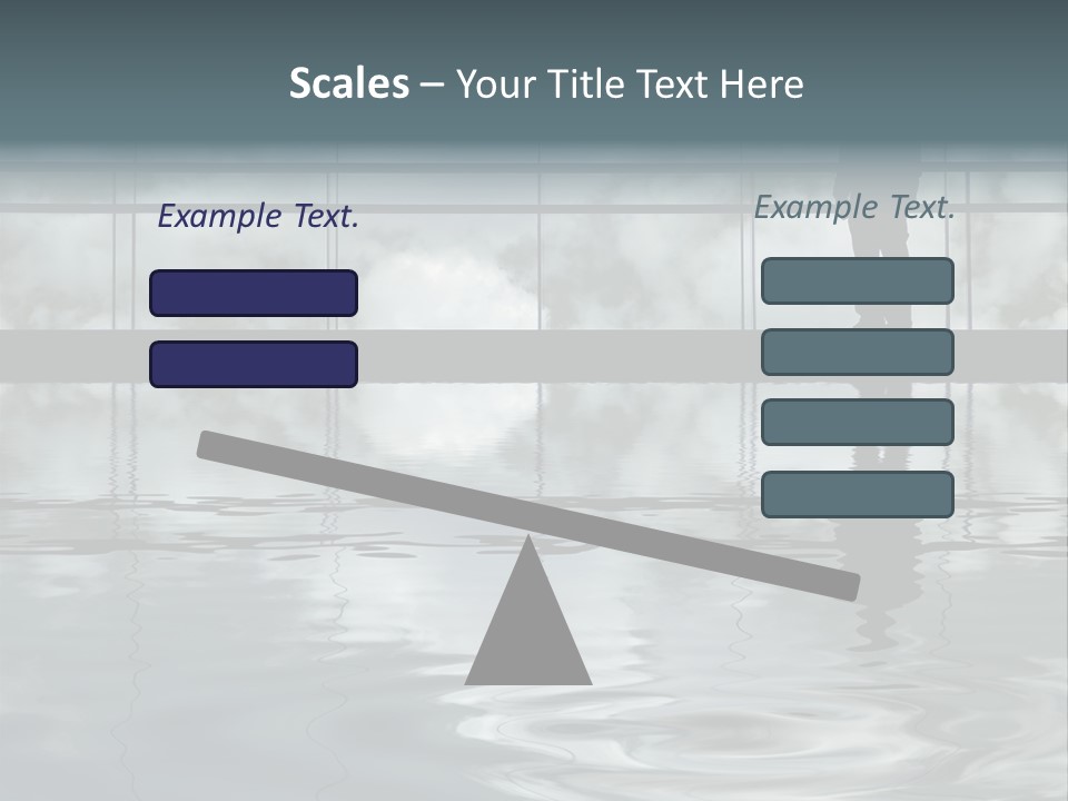 Viareggio's Sandy Beach, Tuscany PowerPoint Template