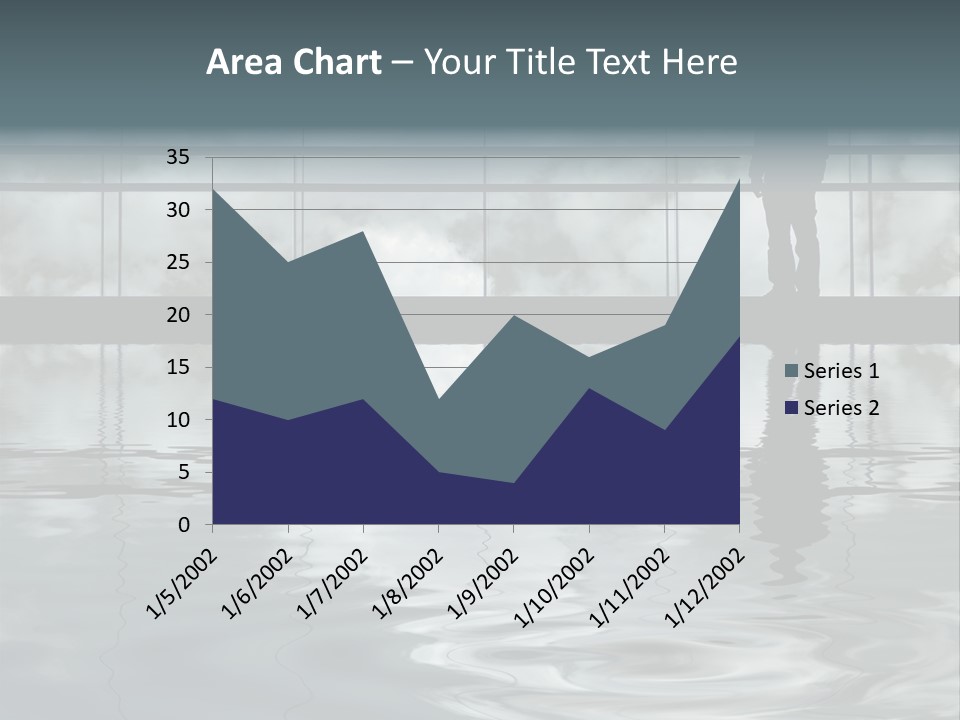 Viareggio's Sandy Beach, Tuscany PowerPoint Template