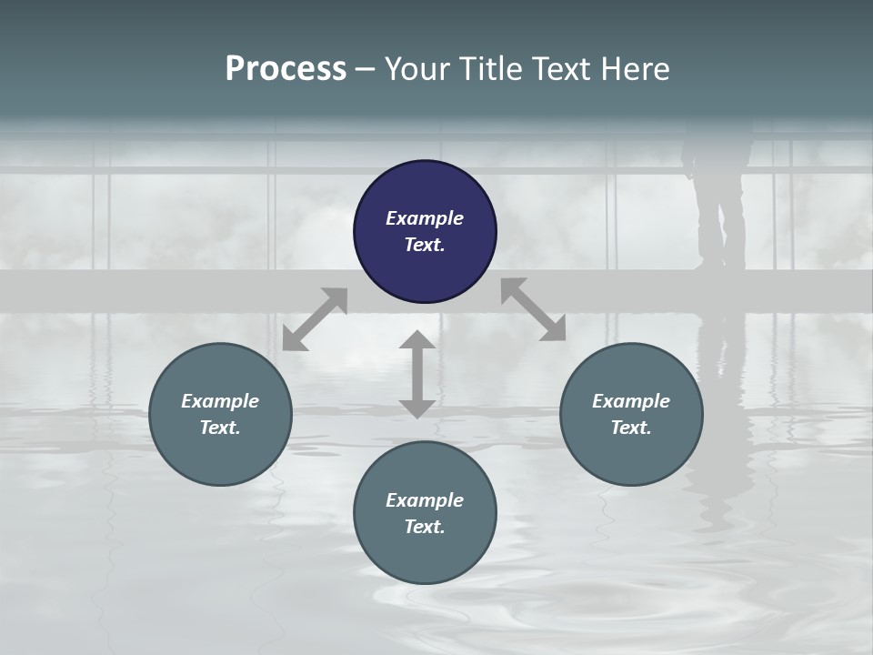 Viareggio's Sandy Beach, Tuscany PowerPoint Template