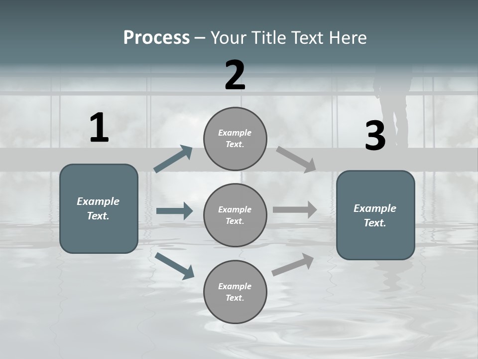 Viareggio's Sandy Beach, Tuscany PowerPoint Template