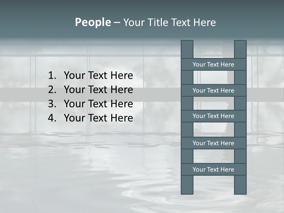 Viareggio's Sandy Beach, Tuscany PowerPoint Template