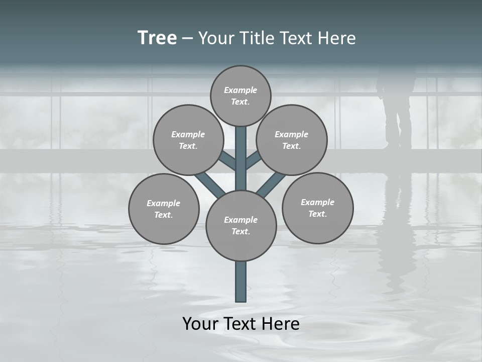 Viareggio's Sandy Beach, Tuscany PowerPoint Template