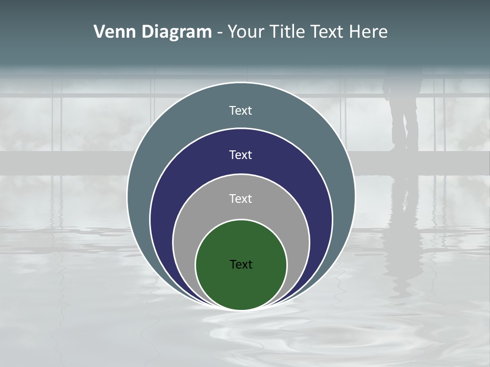 Viareggio's Sandy Beach, Tuscany PowerPoint Template