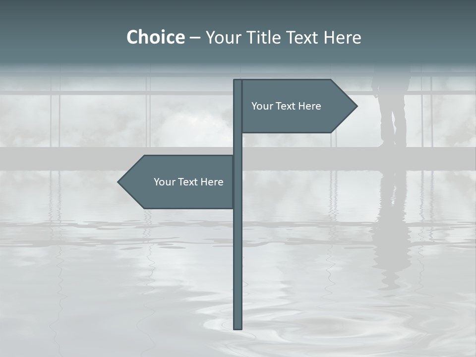 Viareggio's Sandy Beach, Tuscany PowerPoint Template