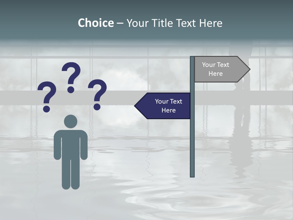 Viareggio's Sandy Beach, Tuscany PowerPoint Template