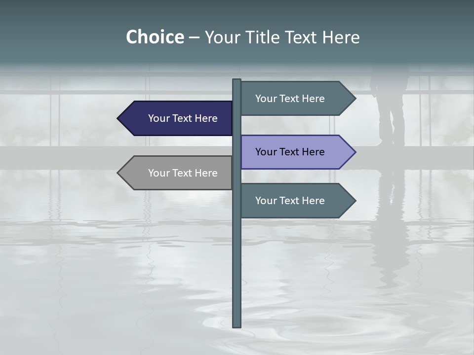 Viareggio's Sandy Beach, Tuscany PowerPoint Template