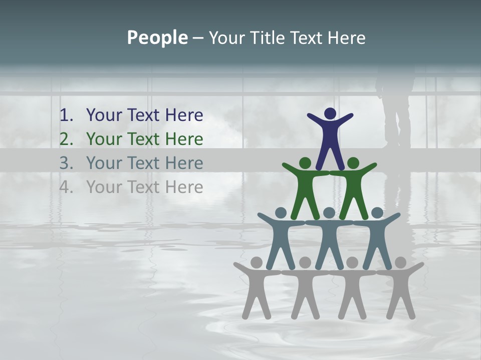 Viareggio's Sandy Beach, Tuscany PowerPoint Template