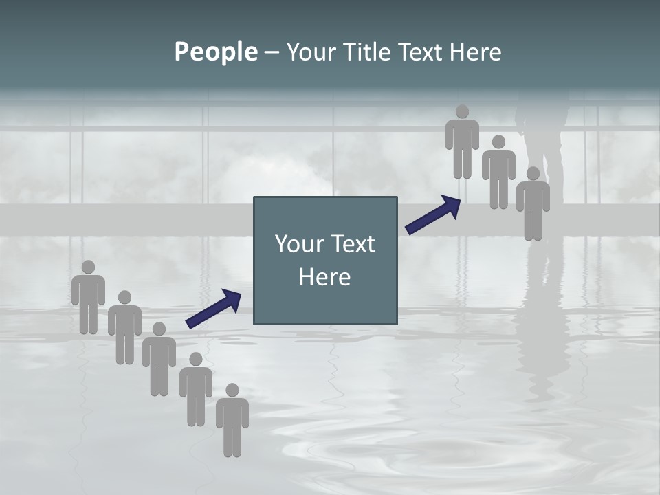 Viareggio's Sandy Beach, Tuscany PowerPoint Template