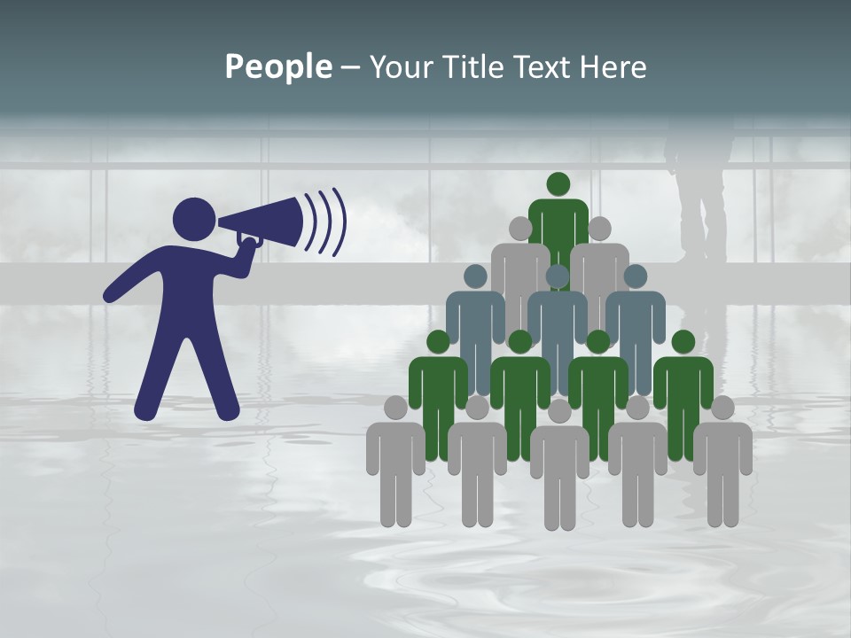 Viareggio's Sandy Beach, Tuscany PowerPoint Template