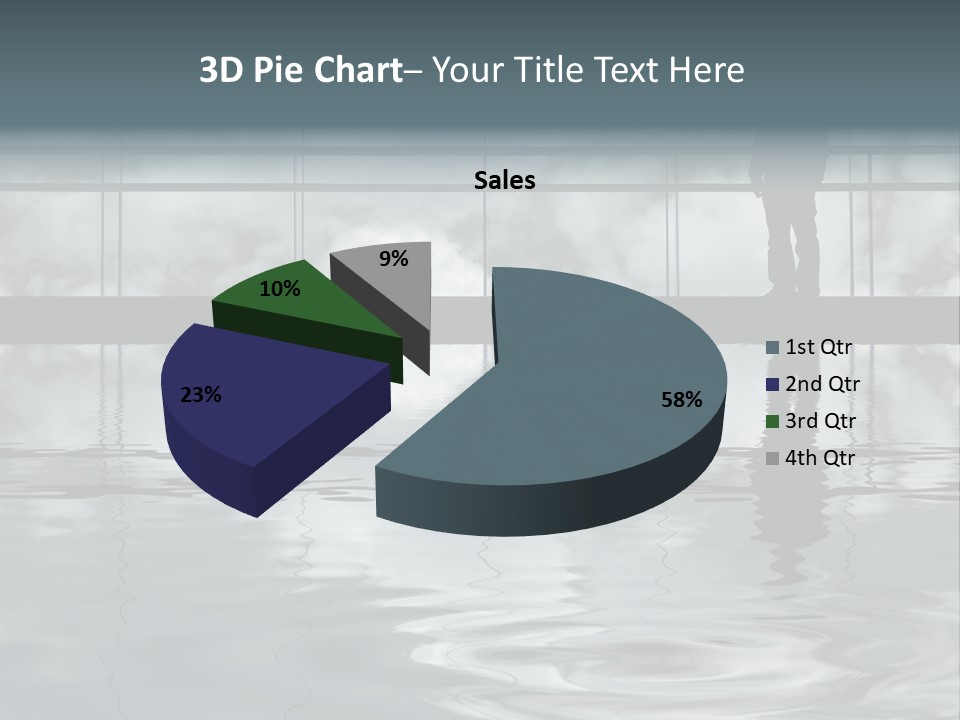 Viareggio's Sandy Beach, Tuscany PowerPoint Template