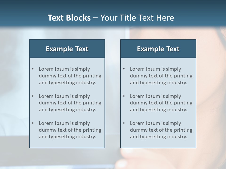 Female Doctor Looking At A Lungs Or Torso Xray PowerPoint Template