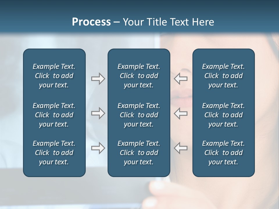 Female Doctor Looking At A Lungs Or Torso Xray PowerPoint Template