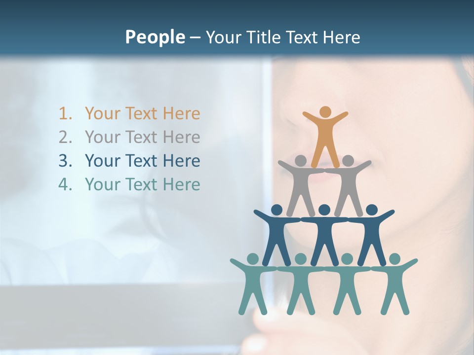 Female Doctor Looking At A Lungs Or Torso Xray PowerPoint Template