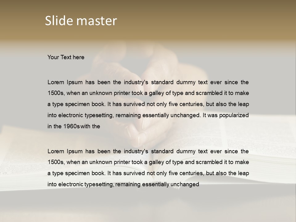 Prayer (Special Toned Photo F/X, Focus Point On Hands (Selective)) PowerPoint Template