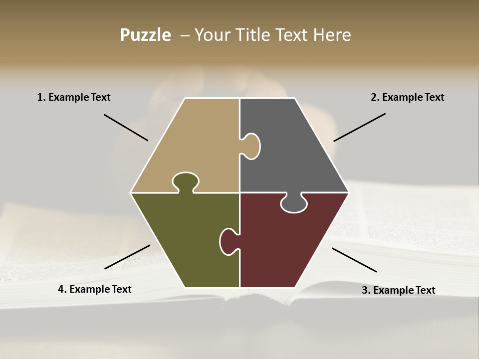 Prayer (Special Toned Photo F/X, Focus Point On Hands (Selective)) PowerPoint Template