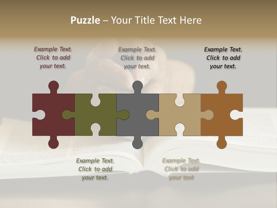 Prayer (Special Toned Photo F/X, Focus Point On Hands (Selective)) PowerPoint Template