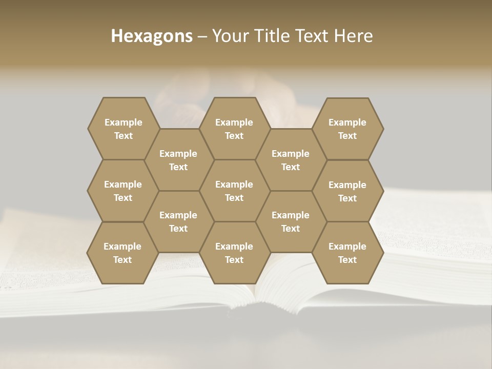 Prayer (Special Toned Photo F/X, Focus Point On Hands (Selective)) PowerPoint Template