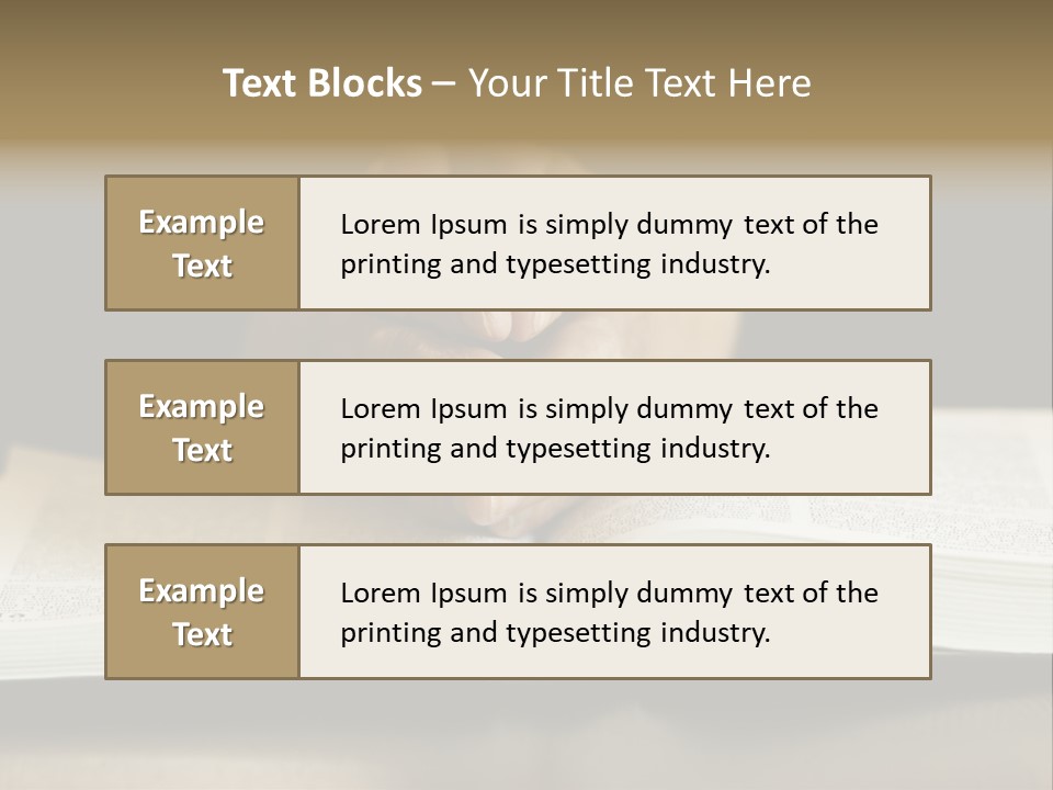 Prayer (Special Toned Photo F/X, Focus Point On Hands (Selective)) PowerPoint Template