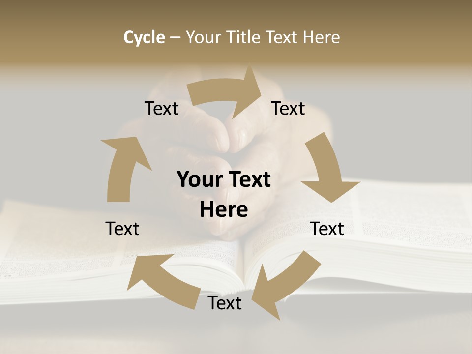 Prayer (Special Toned Photo F/X, Focus Point On Hands (Selective)) PowerPoint Template