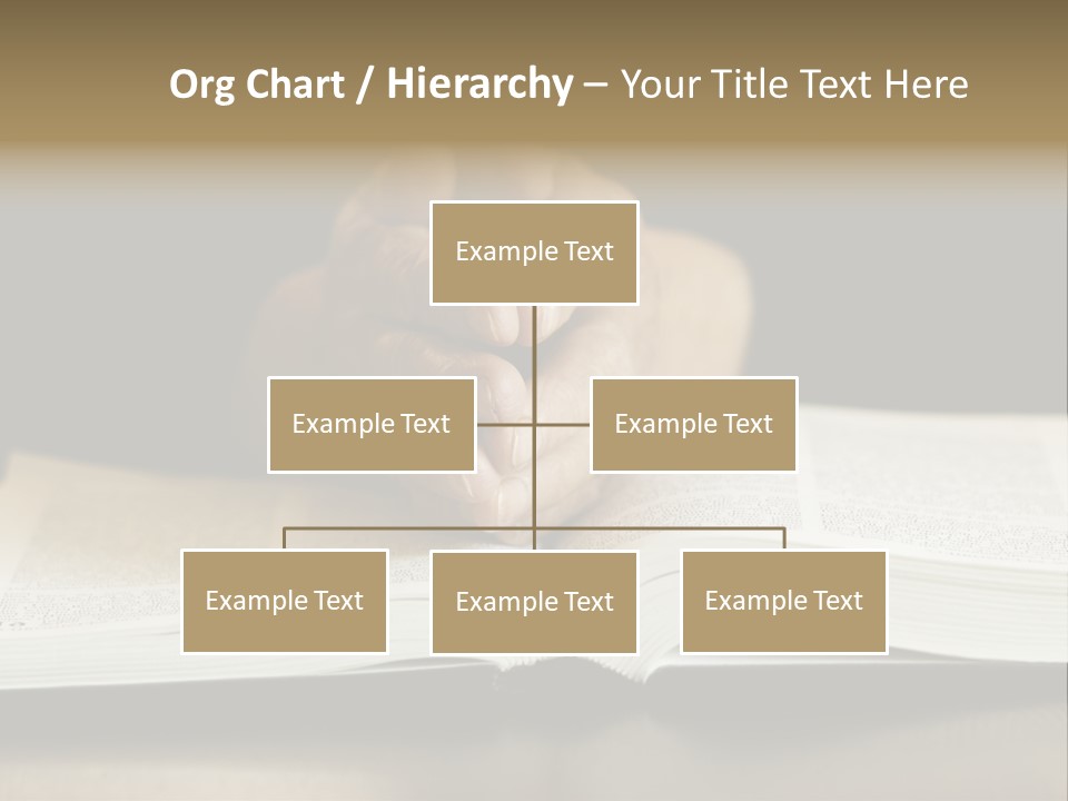 Prayer (Special Toned Photo F/X, Focus Point On Hands (Selective)) PowerPoint Template