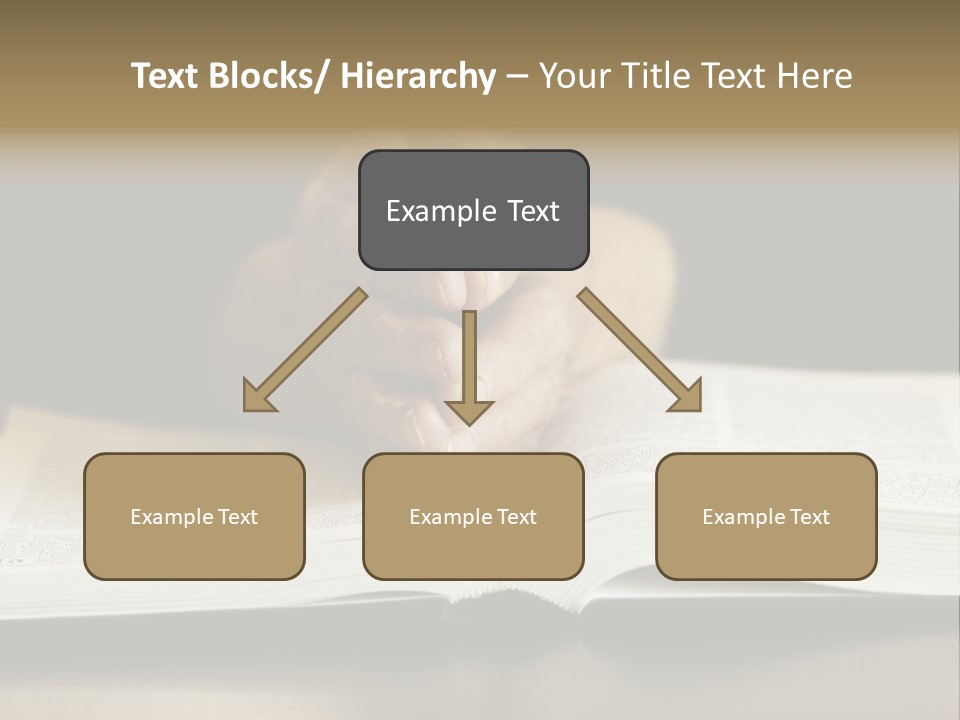 Prayer (Special Toned Photo F/X, Focus Point On Hands (Selective)) PowerPoint Template