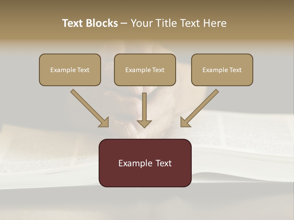 Prayer (Special Toned Photo F/X, Focus Point On Hands (Selective)) PowerPoint Template