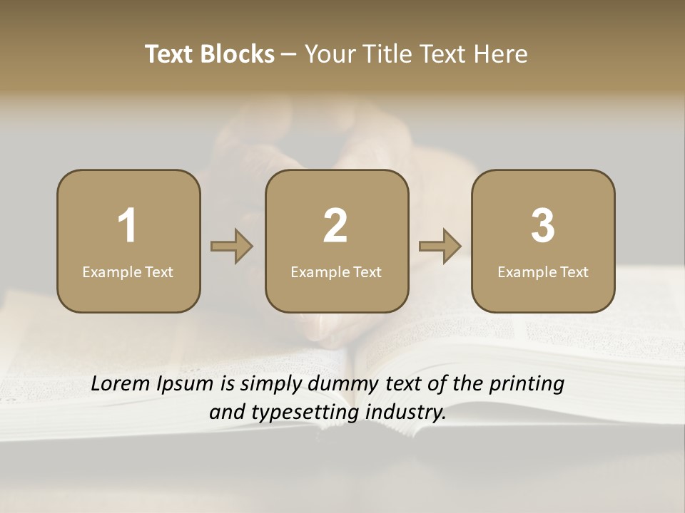 Prayer (Special Toned Photo F/X, Focus Point On Hands (Selective)) PowerPoint Template