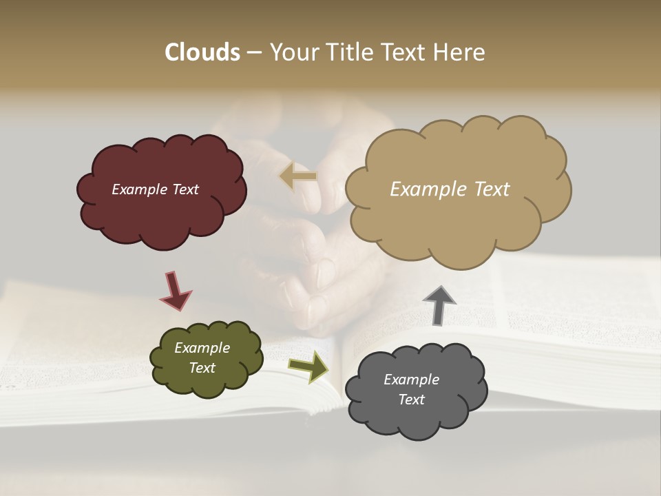 Prayer (Special Toned Photo F/X, Focus Point On Hands (Selective)) PowerPoint Template