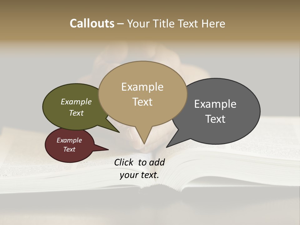 Prayer (Special Toned Photo F/X, Focus Point On Hands (Selective)) PowerPoint Template