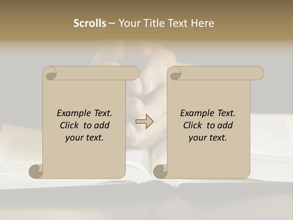 Prayer (Special Toned Photo F/X, Focus Point On Hands (Selective)) PowerPoint Template