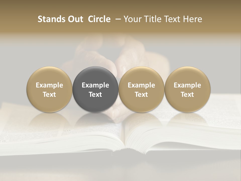 Prayer (Special Toned Photo F/X, Focus Point On Hands (Selective)) PowerPoint Template