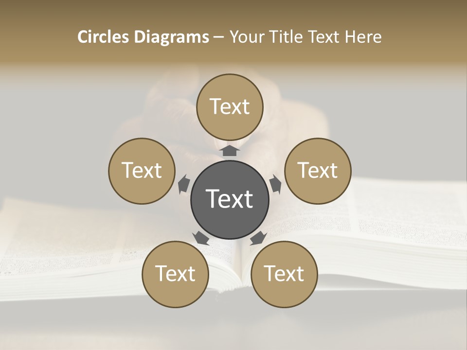 Prayer (Special Toned Photo F/X, Focus Point On Hands (Selective)) PowerPoint Template