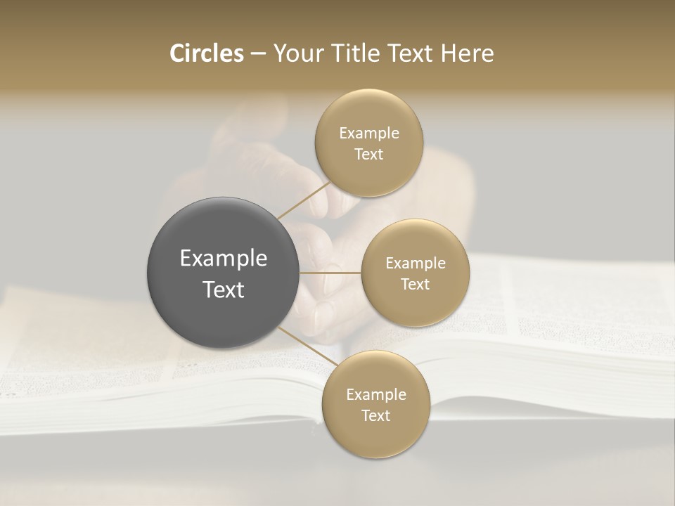 Prayer (Special Toned Photo F/X, Focus Point On Hands (Selective)) PowerPoint Template