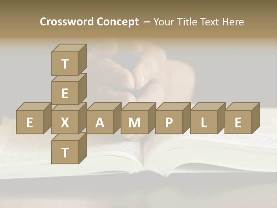 Prayer (Special Toned Photo F/X, Focus Point On Hands (Selective)) PowerPoint Template