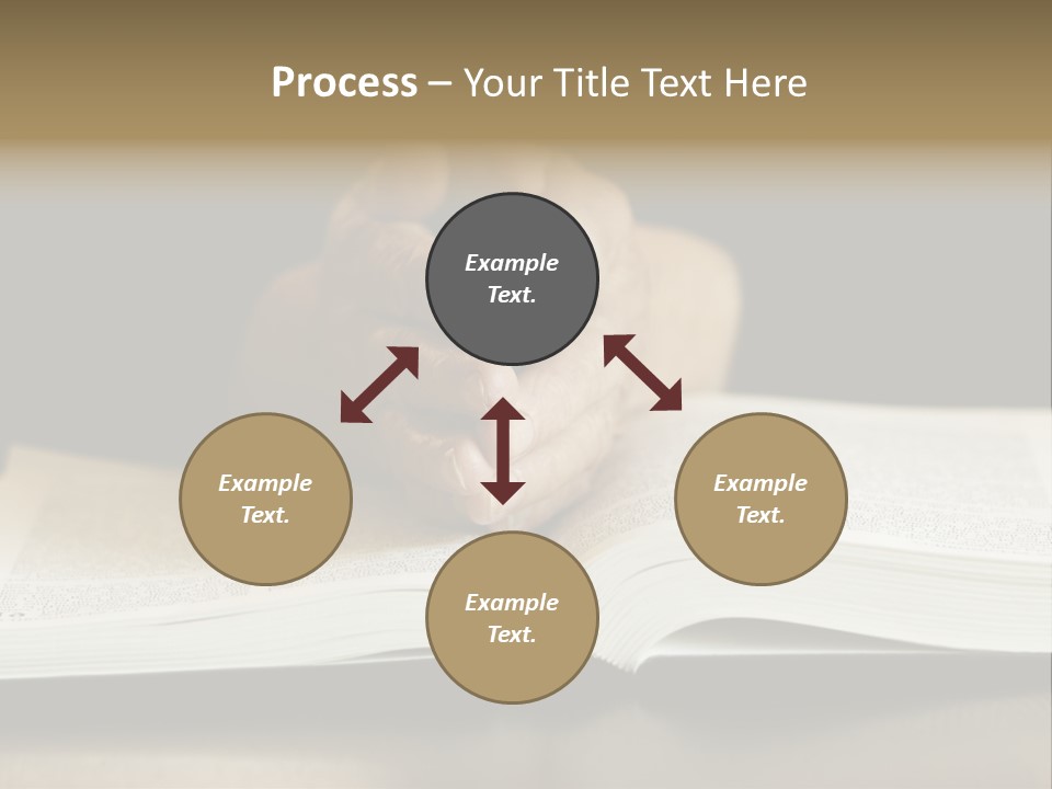 Prayer (Special Toned Photo F/X, Focus Point On Hands (Selective)) PowerPoint Template