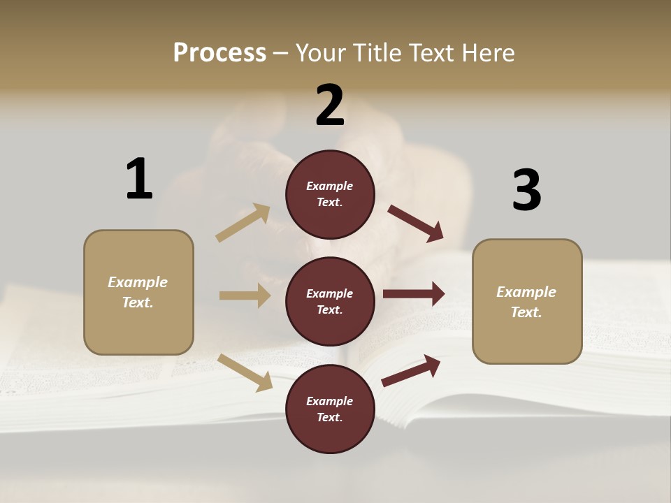 Prayer (Special Toned Photo F/X, Focus Point On Hands (Selective)) PowerPoint Template