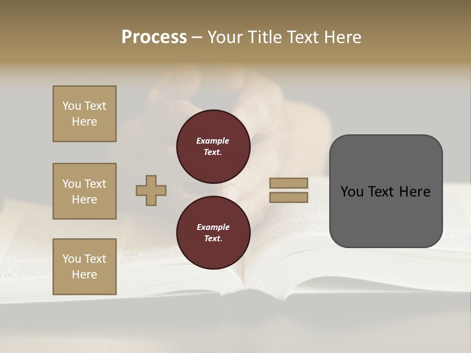 Prayer (Special Toned Photo F/X, Focus Point On Hands (Selective)) PowerPoint Template