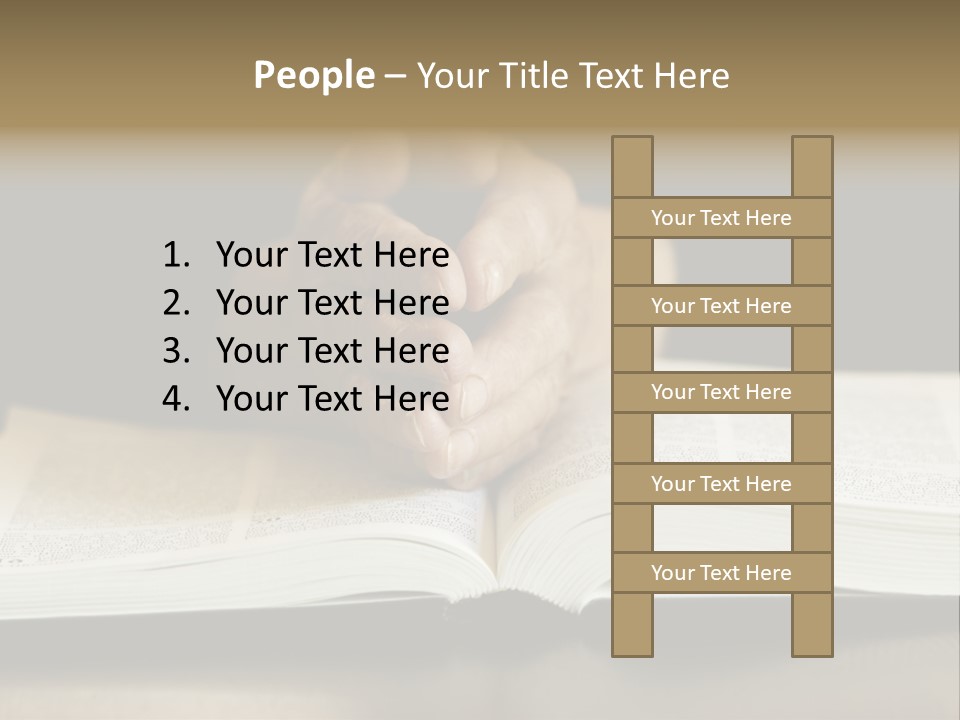 Prayer (Special Toned Photo F/X, Focus Point On Hands (Selective)) PowerPoint Template