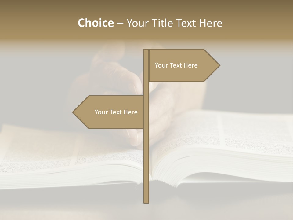 Prayer (Special Toned Photo F/X, Focus Point On Hands (Selective)) PowerPoint Template