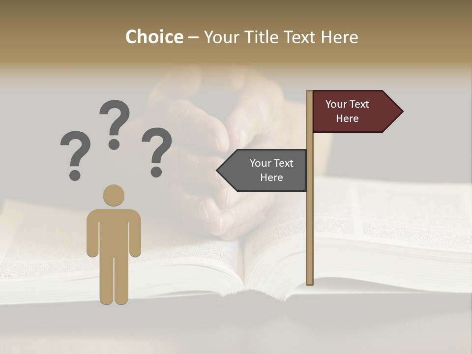 Prayer (Special Toned Photo F/X, Focus Point On Hands (Selective)) PowerPoint Template