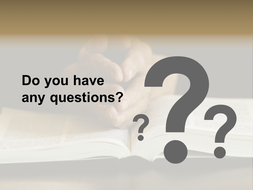 Prayer (Special Toned Photo F/X, Focus Point On Hands (Selective)) PowerPoint Template