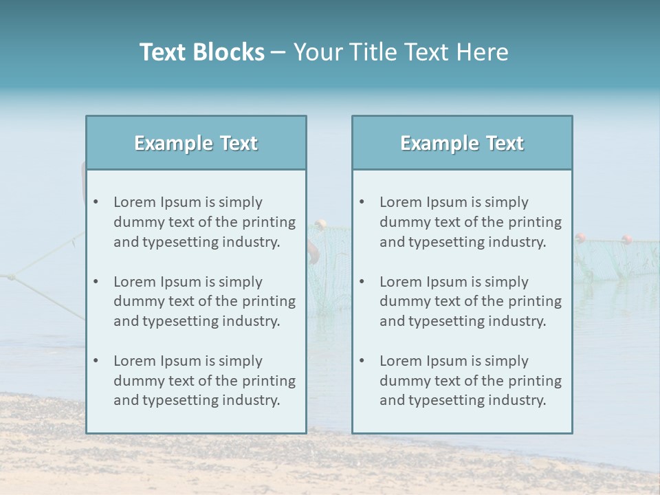 Mozambican Fishermen Pulling A Fishing Net From The Water PowerPoint Template