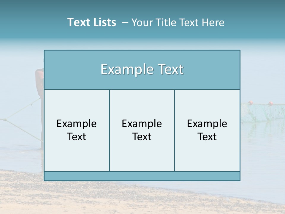 Mozambican Fishermen Pulling A Fishing Net From The Water PowerPoint Template