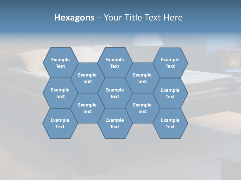 Bedroom With Old-Style Wooden Bed PowerPoint Template