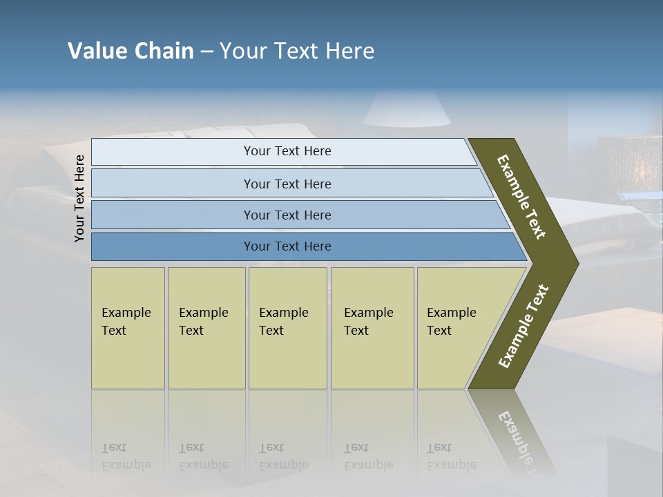 Bedroom With Old-Style Wooden Bed PowerPoint Template