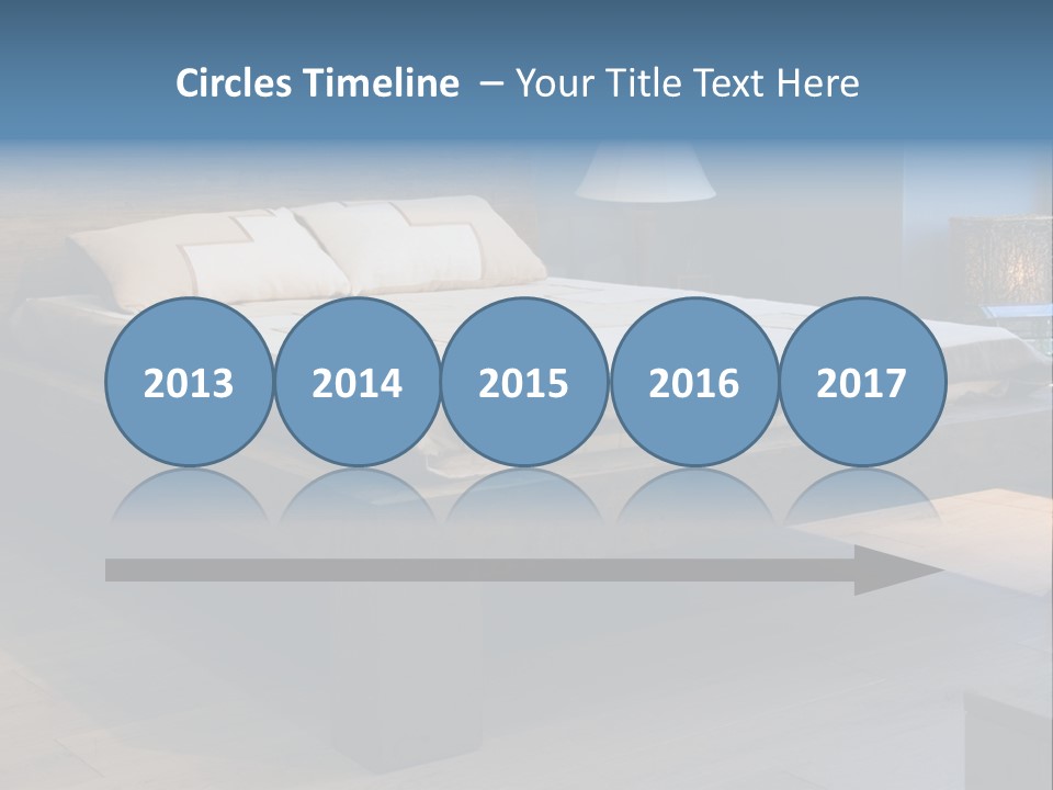 Bedroom With Old-Style Wooden Bed PowerPoint Template