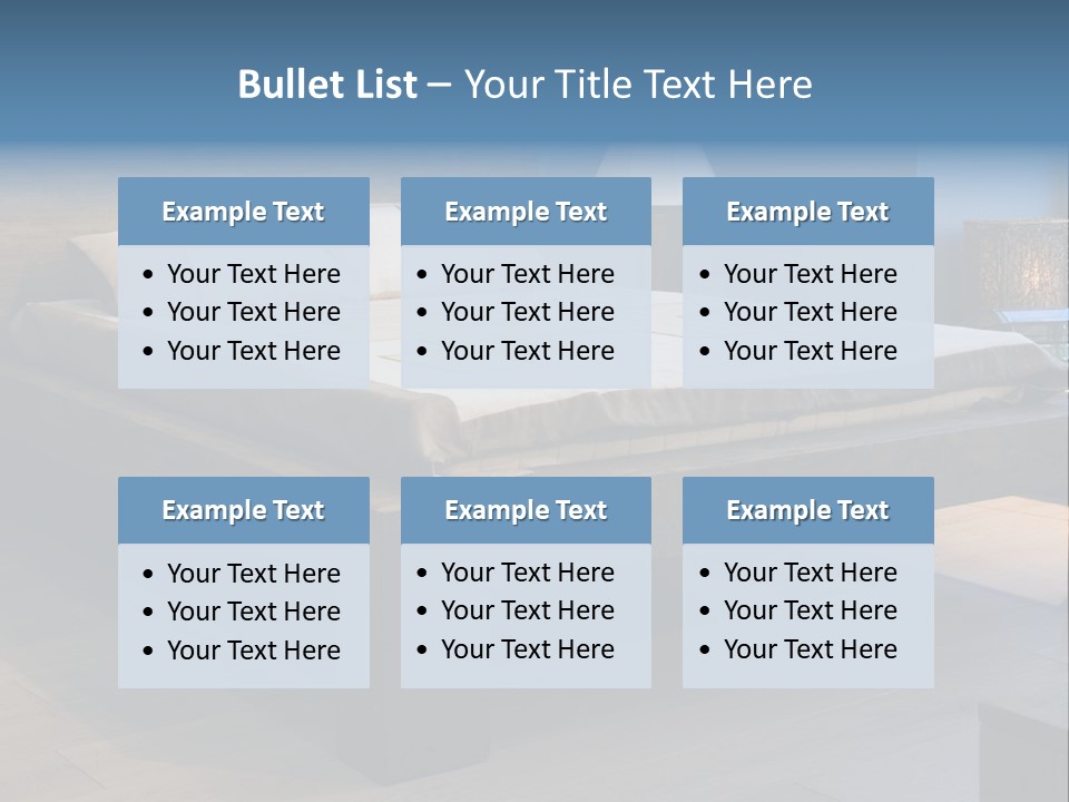 Bedroom With Old-Style Wooden Bed PowerPoint Template