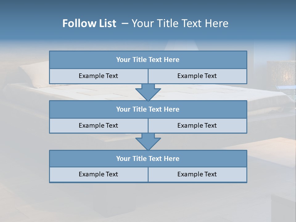 Bedroom With Old-Style Wooden Bed PowerPoint Template