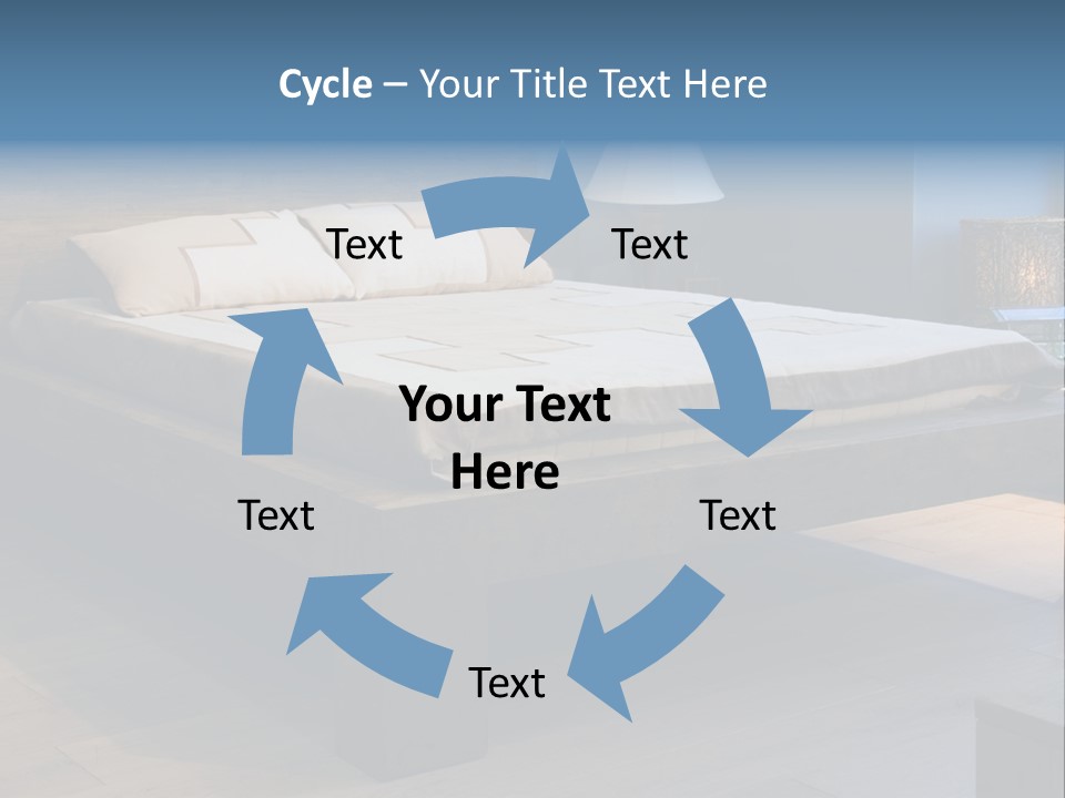 Bedroom With Old-Style Wooden Bed PowerPoint Template