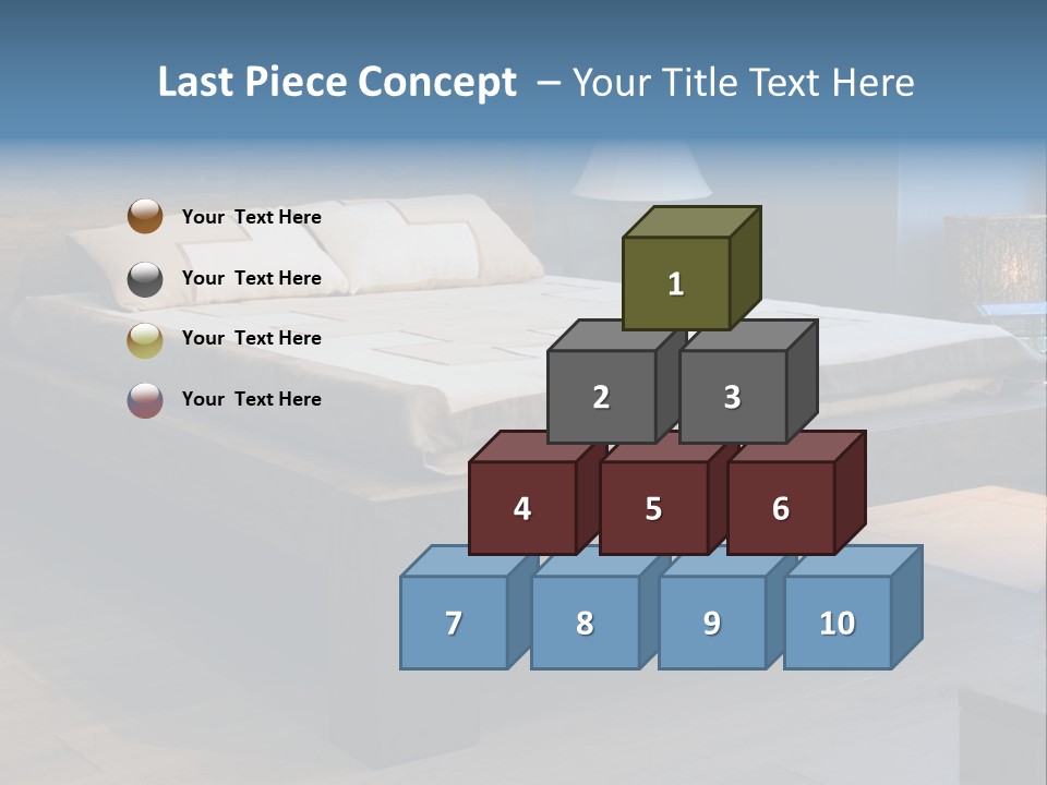 Bedroom With Old-Style Wooden Bed PowerPoint Template